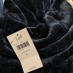 J Jill Navy Blue Turtleneck size L